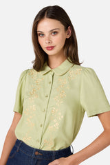 Whimsical Embroidered Blouse
