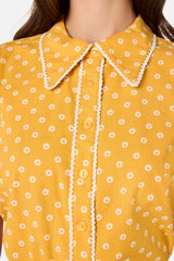 Ditsy Daisy Retro Blouse