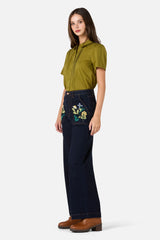 Tree Frog Embroidered Jeans