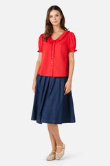 Kayla Ruffle Blouse