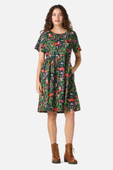 Fancy Foxes Smock Dress