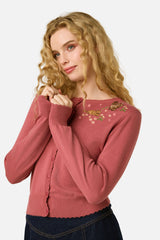 Cute Cats Embroidered Cardigan