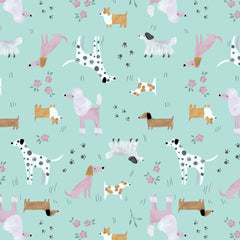 Retro Mod Collared Dress Dogs