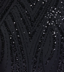 Kailey Lace-Up Mermaid Sequin Beaded Formal Dress