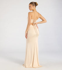 Georgina Strapless Lace-Up Mermaid Formal Dress
