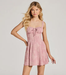 Gorgeous Than Ever A-Line Crepe Mini Dress