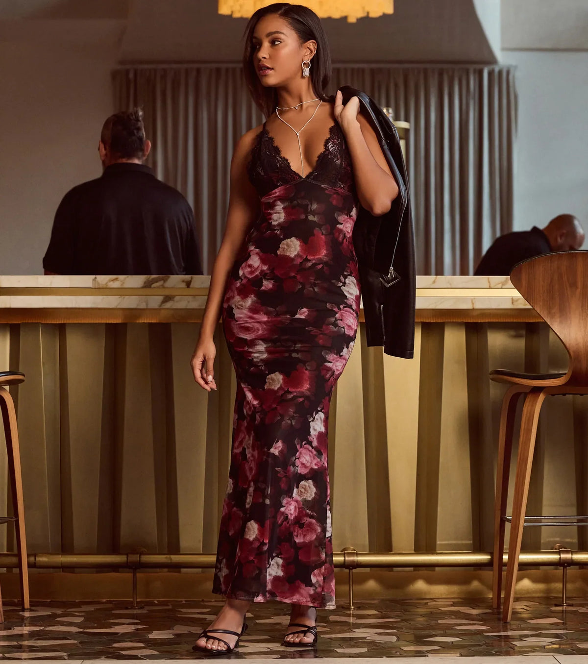 Whimsical Blooms Sleeveless Floral Maxi Dress