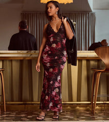 Whimsical Blooms Sleeveless Floral Maxi Dress