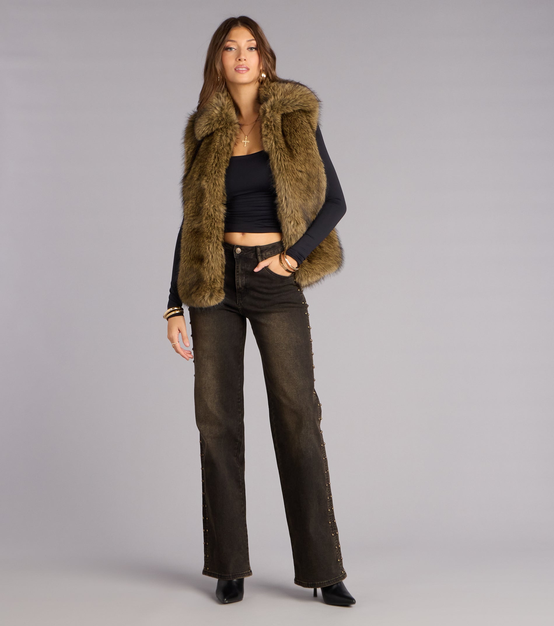Elevated And Cute Long Sleeve Ruched Crop Top