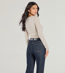 Love To Shine Glitter Long Sleeve Top