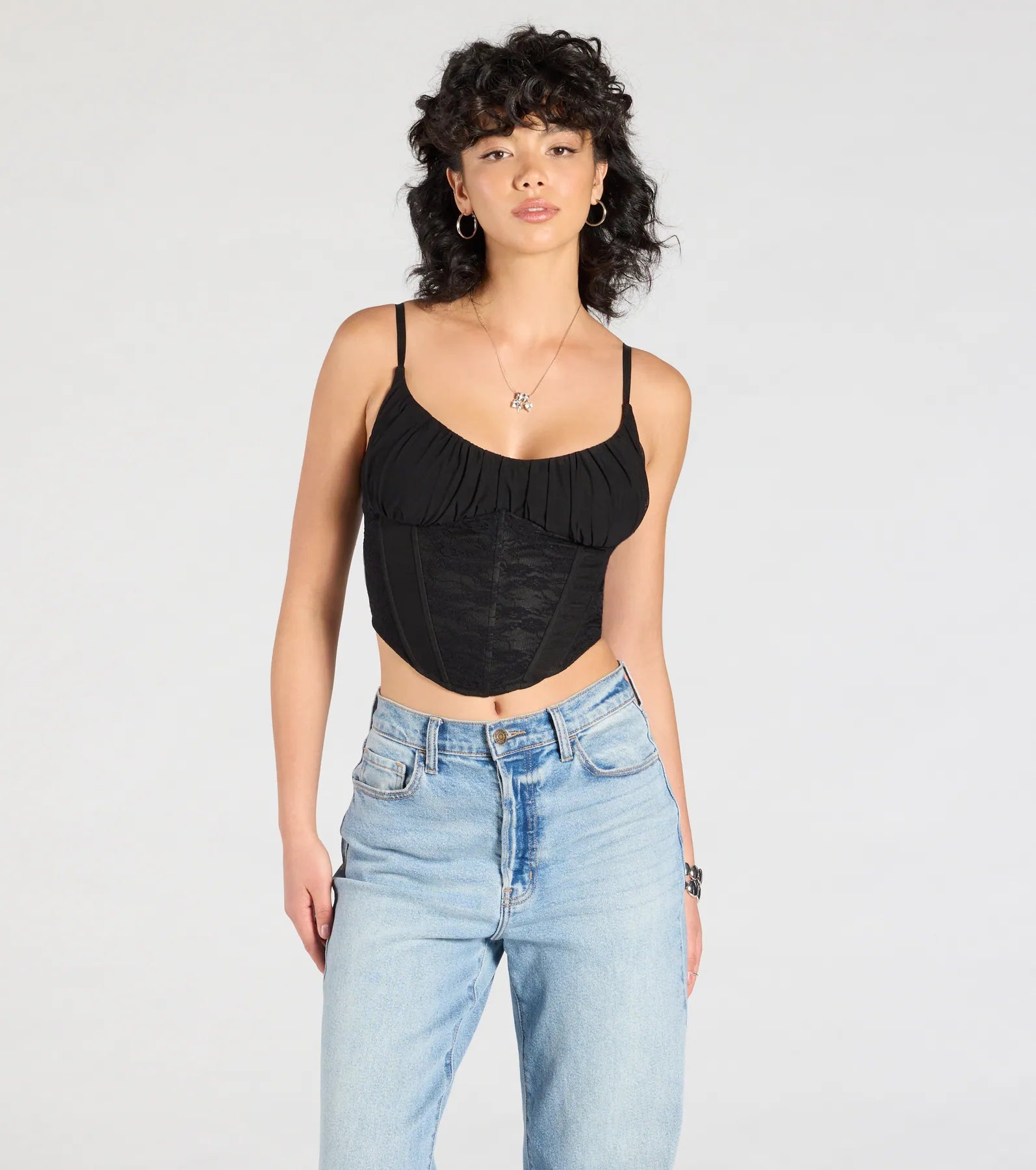 Major Impression Lace-Up Corset Top