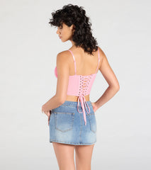 Major Impression Lace-Up Corset Top