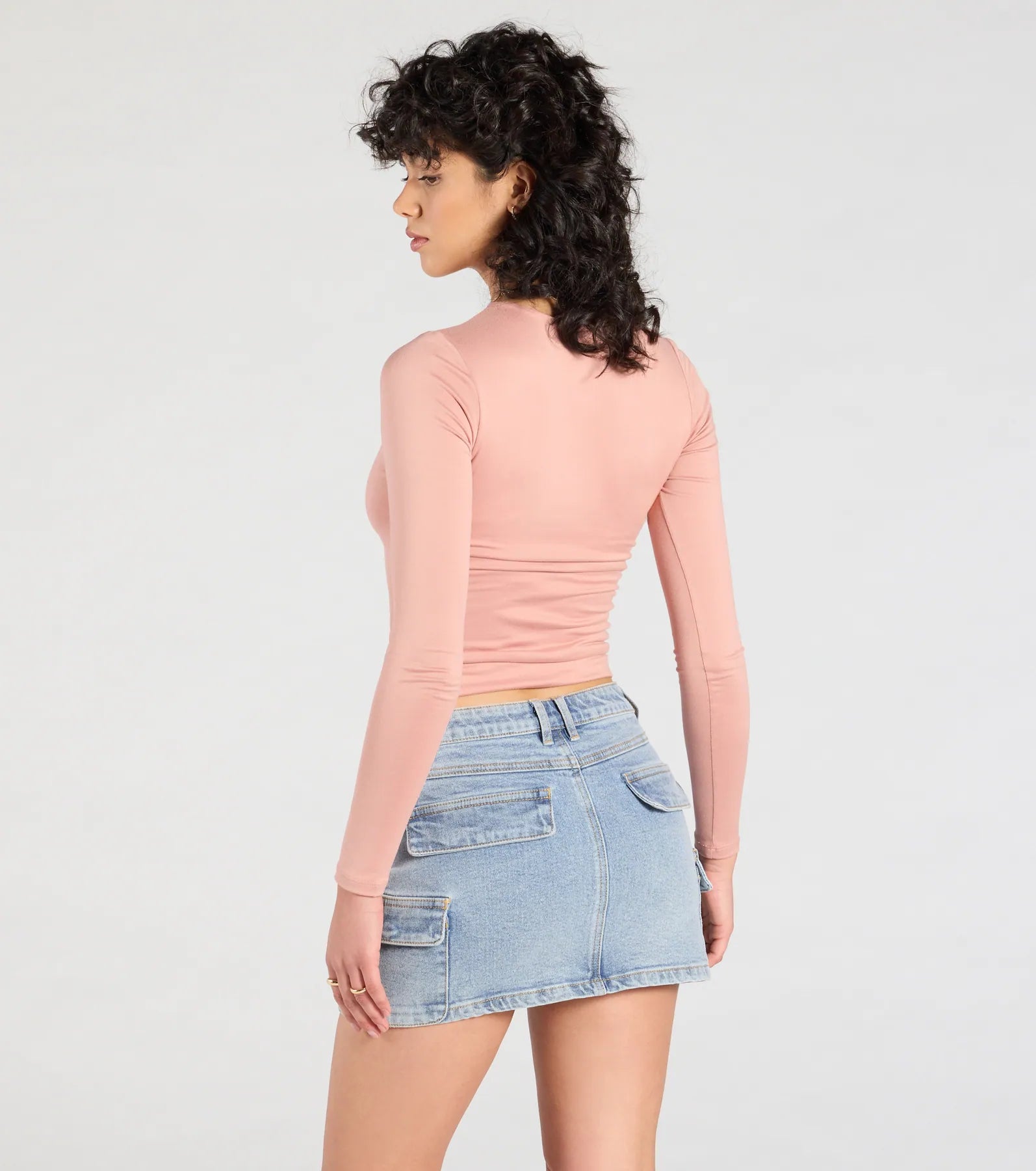 Essential Update Long Sleeve Crop Top