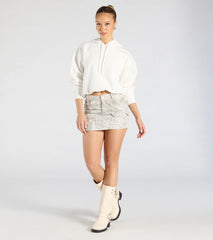 Comfy Mode Cropped Pullover Hoodie