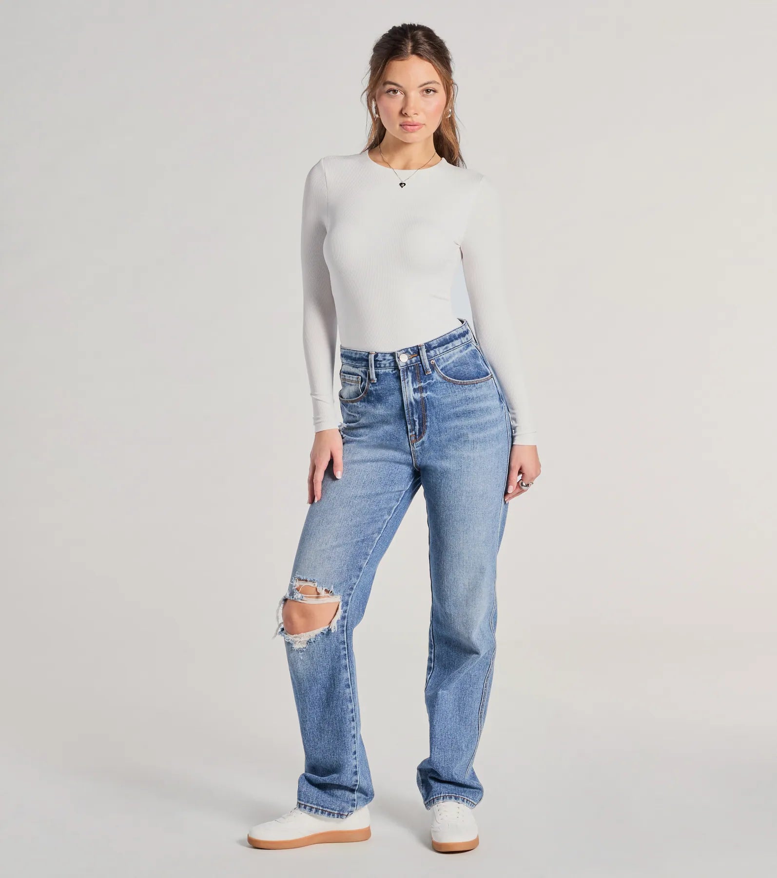 Smooth Moves Long Sleeve Crew Neck Bodysuit