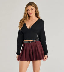 Feeling Cozy Ribbed Knit Long Sleeve Top