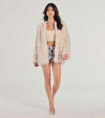 Fab Fave Shaggy Faux Fur Jacket