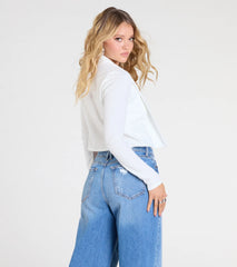 Layered Poise Long Sleeve Crepe Bolero