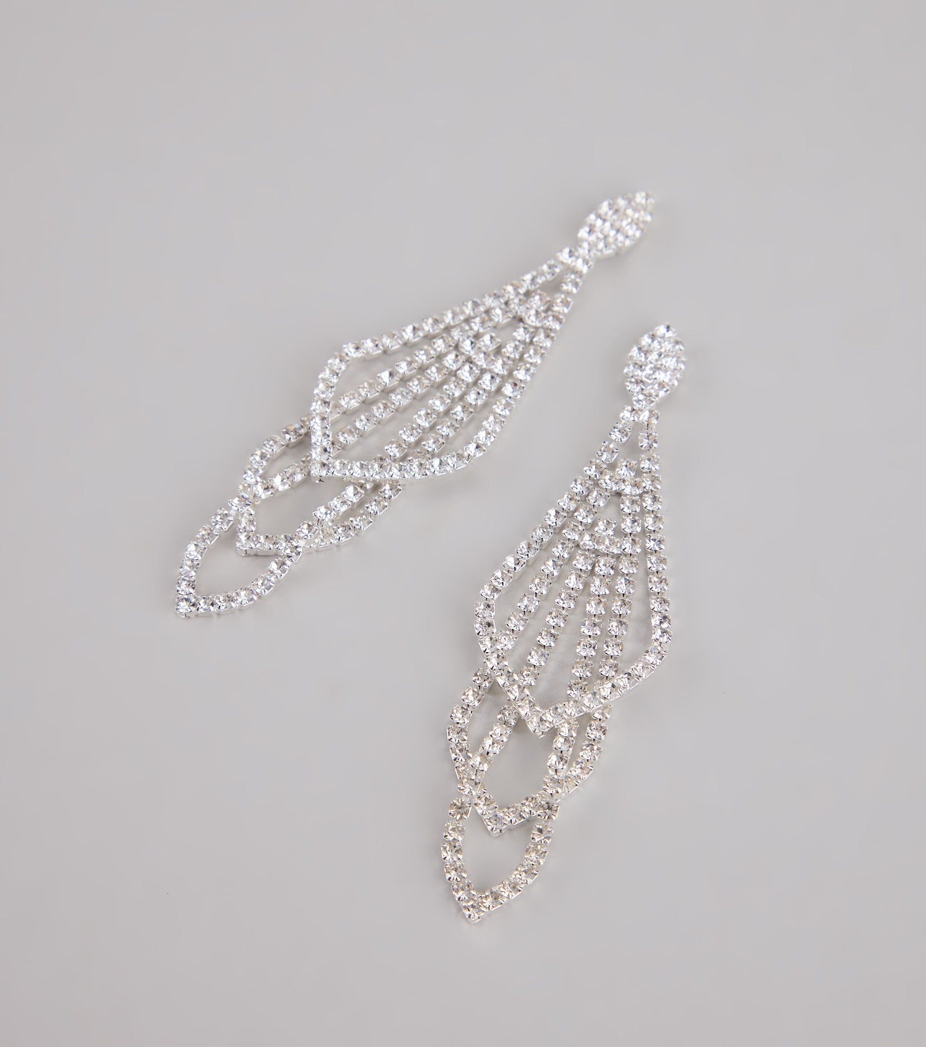 Glitzy Drama Rhinestone Chandelier Earrings