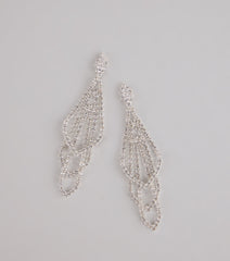 Glitzy Drama Rhinestone Chandelier Earrings