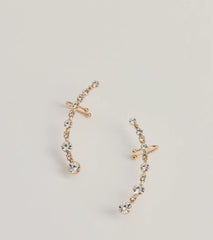 Gorgeous Glam Rhinestone Ear Crawler Set