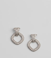 Glimmer Girlie Rhinestone Hoop Earrings