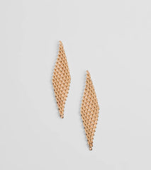 Chic Marvel Mesh Statement Earrings