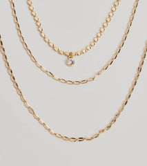 Layered Radiance Rhinestone Necklace