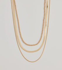 Chic Layers Multi-Chain Necklace Set