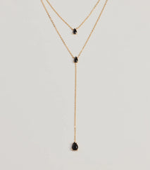 Endlessly Chic Teardrop Lariat Necklace