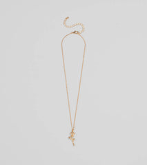 Divine Enchantment Rose Charm Necklace