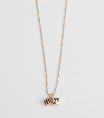 Roll The Dice Charm Necklace