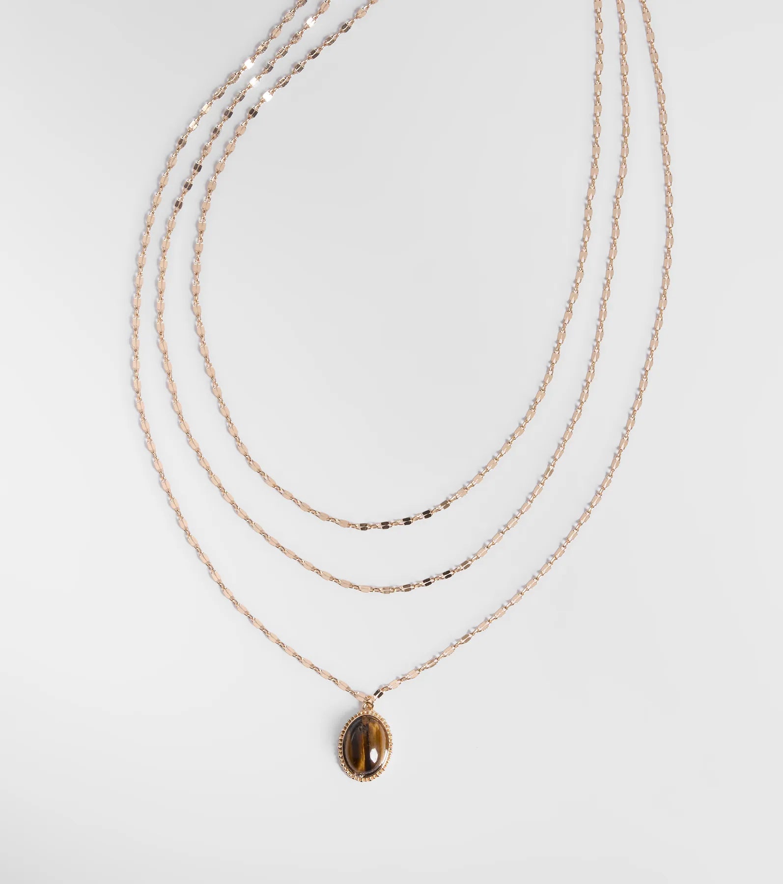 Keep It Gorgeous Three-Pack Stone Pendant Necklace