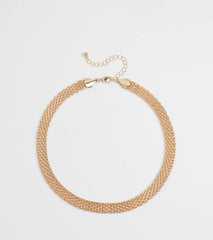 What's New Mesh Chain Choker Necklace