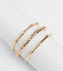 Three's A Crowd Bangle Bracelet Set