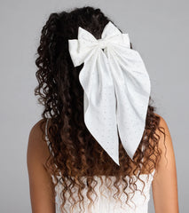 Glitzy Chic Large Rhinestone Bow