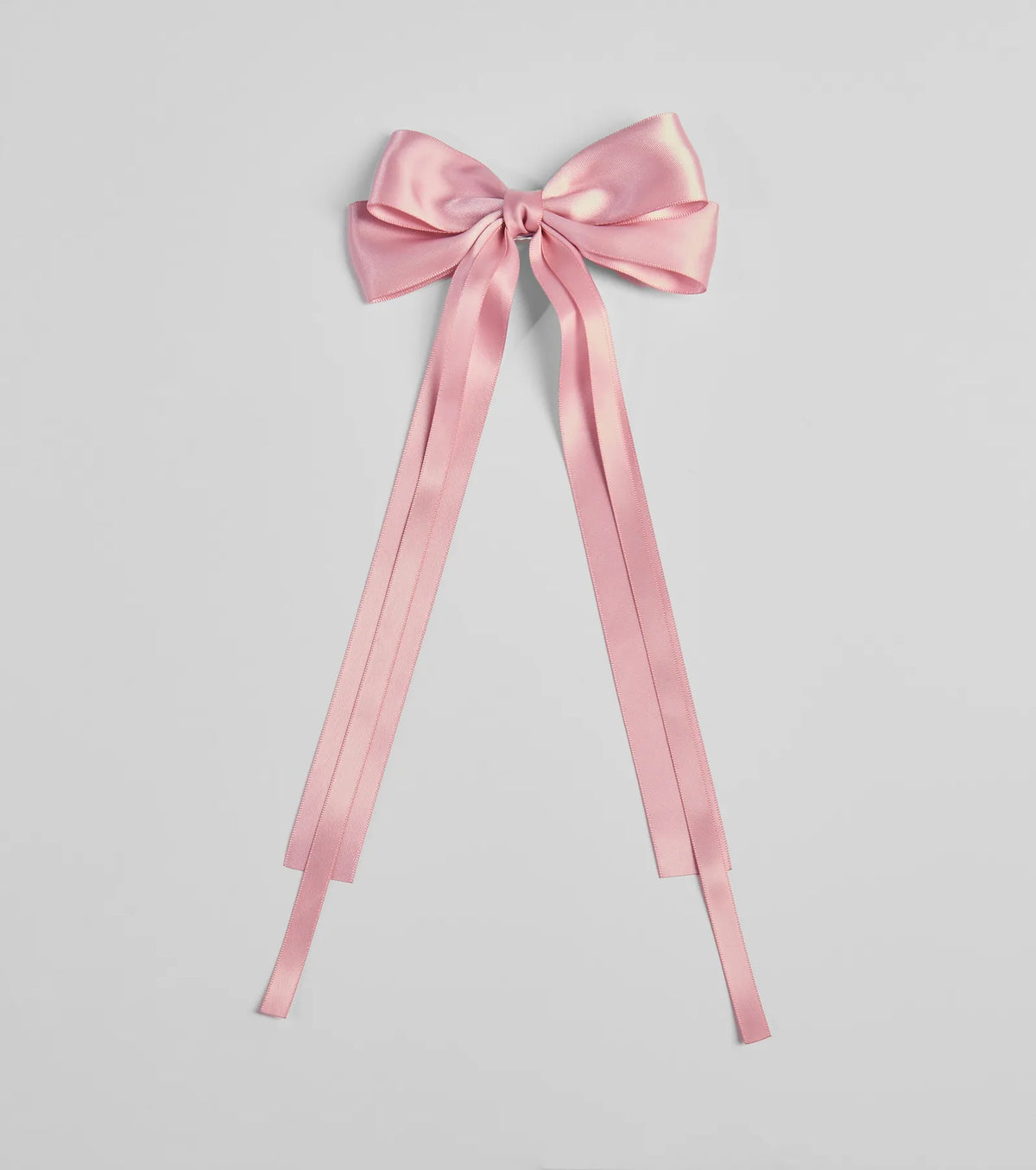 Sleek Sophistication Satin Long Hair Bow