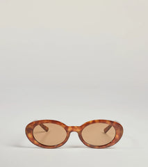 Golden Hour Tortoiseshell Oval Sunglasses