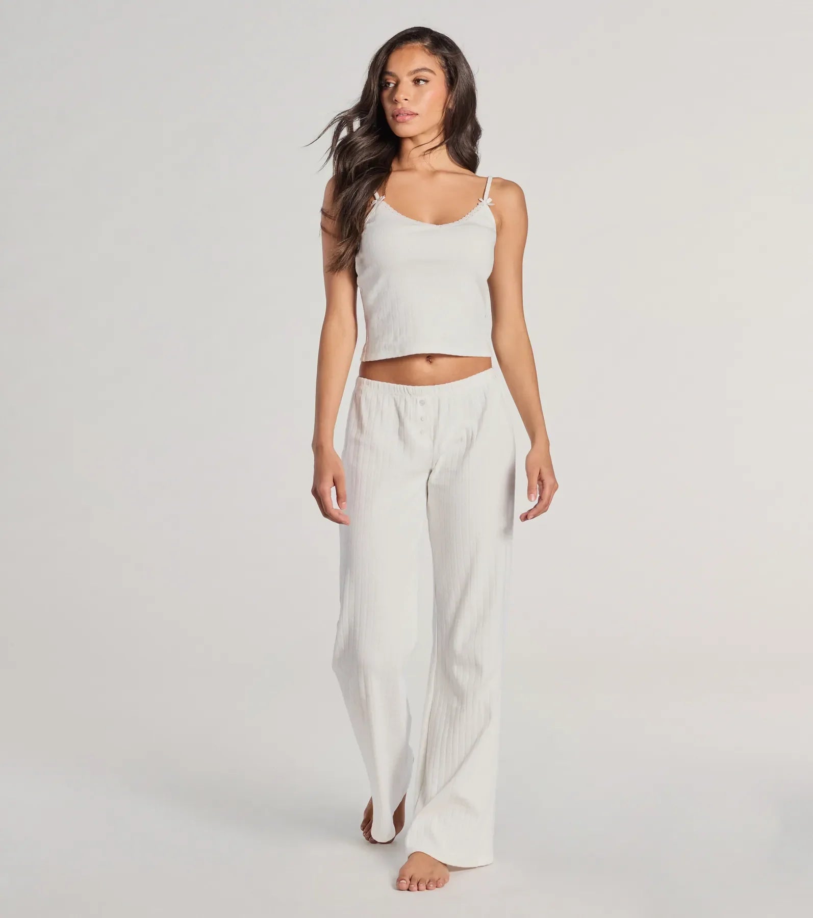 Sleeping Cute Mid-Rise Button Pajama Pants