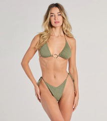 Beachside Babe O-Ring Triangle Bikini Top