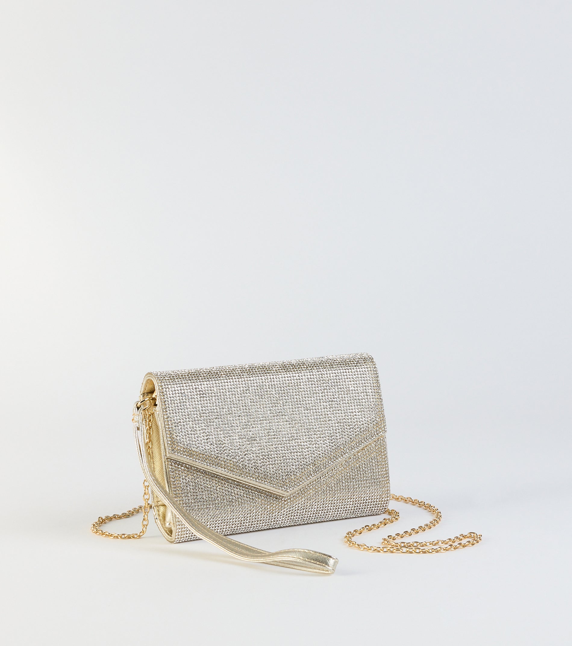 Stunning Glam Rhinestone Envelope Wristlet