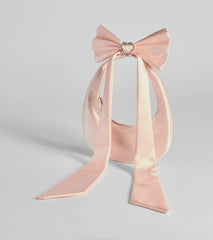 Luxe Rhinestone Bow Strap Satin Shoulder Bag