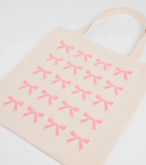Cute Reputation Bow Graphic Canvas Tote Bag