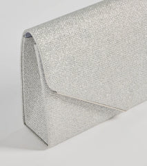 Glitzy Chic Glitter Envelope Clutch