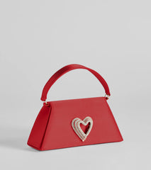 Sparkle Romance Rhinestone Heart Handbag