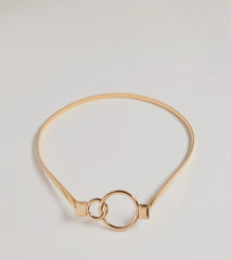 Elevated Look Double O-Ring Stretch Belt