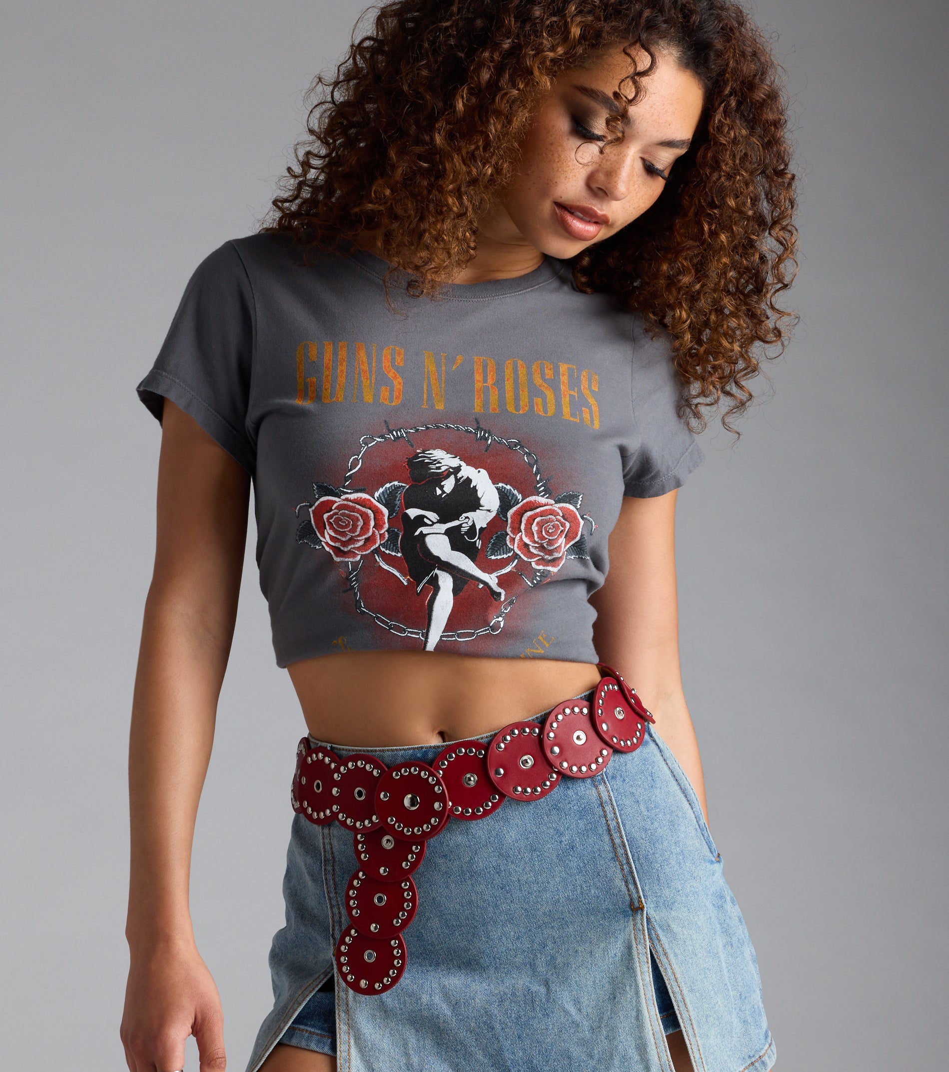 Western Attitude Studded Medallion Belt