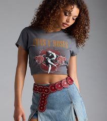 Western Attitude Studded Medallion Belt