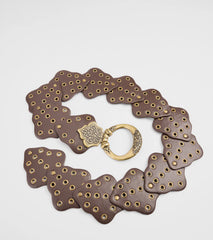 Western Mood Statement Buckle Medallion Belt