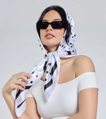 Dotted Darling Polka Dot Satin Scarf